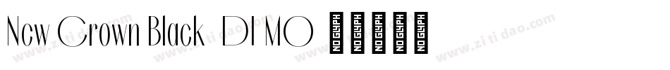 New Crown Black_DEMO字体转换